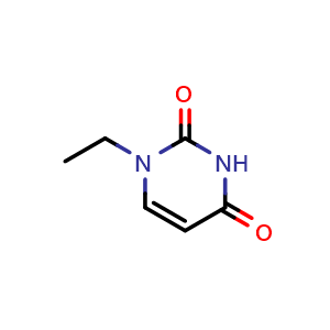 Chemical structure of 1-Ethyl-1,2,3,4-tetrahydropyrimidine-2,4-dione , CAS 6490-42-2, AChemBlock Y221690