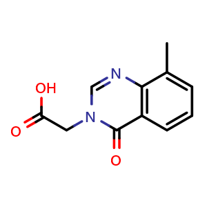 2-(8-Methyl-4-oxo-3,4-dihydroquinazolin-3-yl)acetic acid