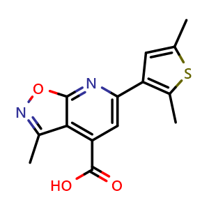 6-(2,5-Dimethylthiophen-3-yl)-3-methyl-[1,2]oxazolo[5,4-b]pyridine-4-carboxylic acid