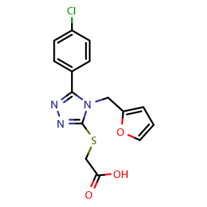 2-{[5-(4-chlorophenyl)-4-(furan-2-ylmethyl)-4h-1,2,4-triazol-3-yl]sulfanyl}acetic acid