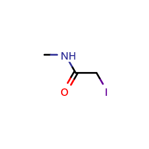 Chemical structure of 2-Iodo-n-methylacetamide , CAS 83487-42-7, AChemBlock Y221762