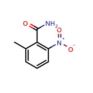 Chemical structure of 2-Methyl-6-nitrobenzamide , CAS 40637-78-3, AChemBlock Y221808