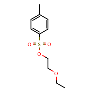 Chemical structure of 2-Ethoxyethyl 4-methylbenzene-1-sulfonate , CAS 17178-11-9, AChemBlock Y221824
