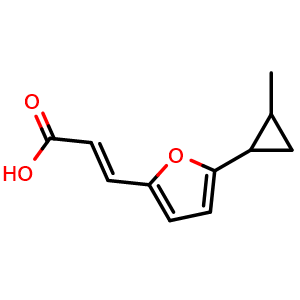(2e)-3-[5-(2-methylcyclopropyl)furan-2-yl]prop-2-enoic acid