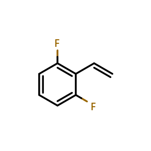 Chemical structure of 1,3-Difluoro-2-vinylbenzene , CAS 207226-37-7, AChemBlock Y221872