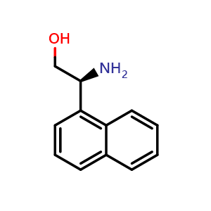 Chemical structure of (S)-2-Amino-2-(naphthalen-1-yl)ethan-1-ol , CAS 110480-82-5, AChemBlock Y221891