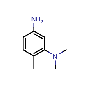 Chemical structure of n1,n1,6-Trimethylbenzene-1,3-diamine , CAS 6406-67-3, AChemBlock Y221914