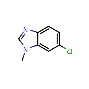 Chemical structure of 6-Chloro-1-methyl-1h-benzo[d]imidazole , CAS 10406-94-7, AChemBlock Y221935
