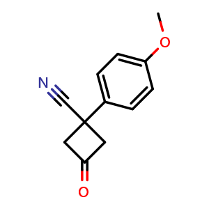1-(4-Methoxyphenyl)-3-oxocyclobutane-1-carbonitrile
