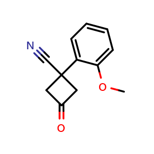 1-(2-Methoxyphenyl)-3-oxocyclobutane-1-carbonitrile