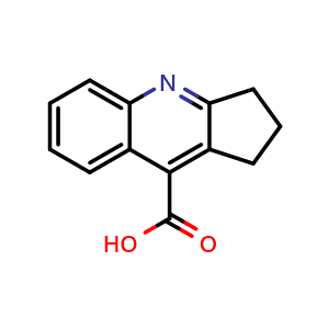 Chemical structure of 1H,2H,3H-Cyclopenta[b]quinoline-9-carboxylic acid , CAS 5447-47-2, AChemBlock Y221956
