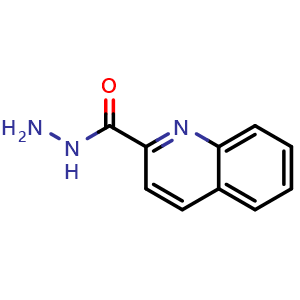 Chemical structure of Quinoline-2-carbohydrazide , CAS 5382-44-5, AChemBlock Y221972