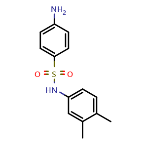 Chemical structure of 4-Amino-N-(3,4-dimethylphenyl)benzene-1-sulfonamide , CAS 20555-67-3, AChemBlock Y221980