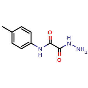 Chemical structure of 2-[(4-Methylphenyl)amino]-2-oxoacetic acid hydrazide , CAS 50785-58-5, AChemBlock Y221995