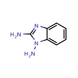 Chemical structure of Benzimidazole-1,2-diamine , CAS 29540-87-2, AChemBlock Y222005
