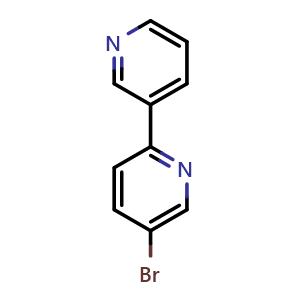 Chemical structure of 5-Bromo-2,3'-bipyridine , CAS 774-53-8, AChemBlock Y222049