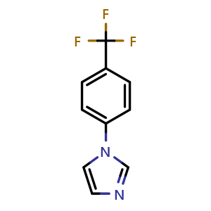 Chemical structure of 1-(4-(Trifluoromethyl)phenyl)-1H-imidazole , CAS 25371-98-6, AChemBlock Y222061