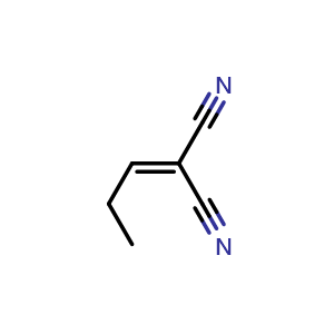 Chemical structure of 2-Propylidenemalononitrile , CAS 52833-34-8, AChemBlock Y222083