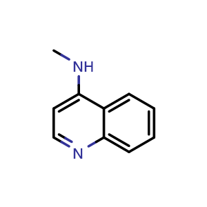 Chemical structure of N-methylquinolin-4-amine , CAS 16401-66-4, AChemBlock Y222087