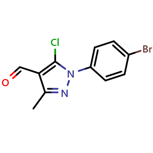 1-(4-Bromophenyl)-5-chloro-3-methyl-1H-pyrazole-4-carbaldehyde