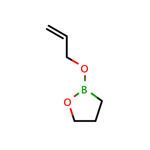 Chemical structure of 2-(Allyloxy)-1,2-oxaborolane , CAS 79363-73-8, AChemBlock Y222183