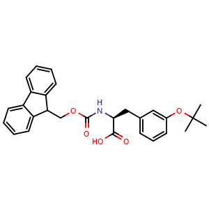 Chemical structure of (S)-Fmoc-Meta-Tyrosine O-Tert-Butyl Ether , CAS 204384-71-4, AChemBlock Y222267