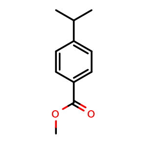 Chemical structure of Methyl 4-isopropylbenzoate , CAS 20185-55-1, AChemBlock Y222312