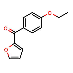 Chemical structure of (4-Ethoxyphenyl)(furan-2-yl)methanone , CAS 21493-98-1, AChemBlock Y222315