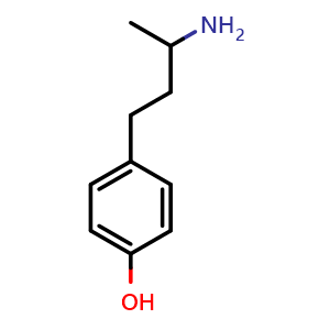 Chemical structure of 4-(3-Aminobutyl)phenol , CAS 52846-75-0, AChemBlock Y222351