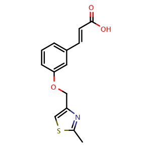(E)-3-(3-((2-methylthiazol-4-yl)methoxy)phenyl)acrylic acid