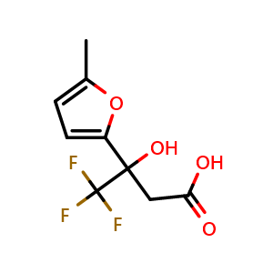 4,4,4-Trifluoro-3-hydroxy-3-(5-methylfuran-2-yl)butanoic acid