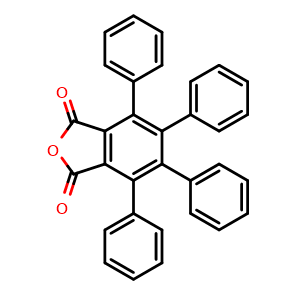 Chemical structure of 4,5,6,7-Tetraphenylisobenzofuran-1,3-dione , CAS 4741-53-1, AChemBlock Y222465