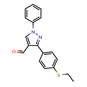 3-(4-(Ethylthio)phenyl)-1-phenyl-1H-pyrazole-4-carbaldehyde