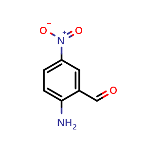 Chemical structure of 2-Amino-5-nitrobenzaldehyde , CAS 56008-61-8, AChemBlock Y222549