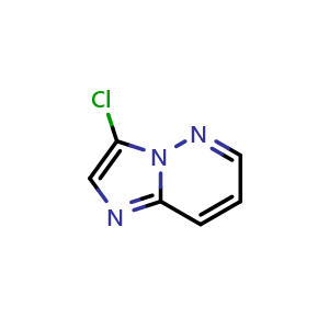 Chemical structure of 3-Chloroimidazo[1,2-b]pyridazine , CAS 60903-17-5, AChemBlock Y222560