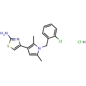 4-(1-(2-Chlorobenzyl)-2,5-dimethyl-1H-pyrrol-3-yl)thiazol-2-amine hydrochloride