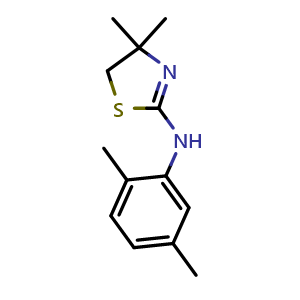 N-(2,5-dimethylphenyl)-4,4-dimethyl-4,5-dihydrothiazol-2-amine