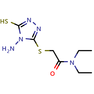 2-((4-Amino-5-mercapto-4H-1,2,4-triazol-3-yl)thio)-N,N-diethylacetamide