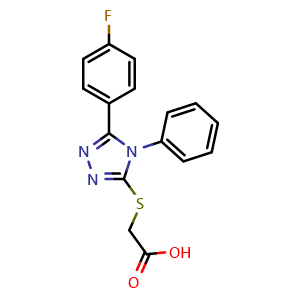 2-((5-(4-Fluorophenyl)-4-phenyl-4H-1,2,4-triazol-3-yl)thio)acetic acid
