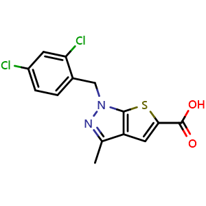 1-(2,4-Dichlorobenzyl)-3-methyl-1H-thieno[2,3-c]pyrazole-5-carboxylic acid