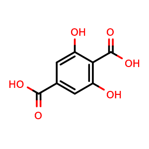 Chemical structure of 2,6-Dihydroxyterephthalic acid , CAS 69660-39-5, AChemBlock Y222703