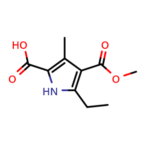 5-Ethyl-4-(methoxycarbonyl)-3-methyl-1H-pyrrole-2-carboxylic acid