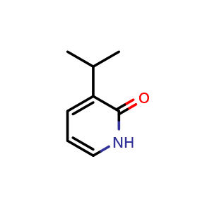 Chemical structure of 3-Isopropylpyridin-2(1H)-one , CAS 1417519-11-9, AChemBlock Y222765