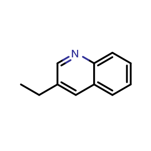 Chemical structure of 3-Ethylquinoline , CAS 1873-54-7, AChemBlock Y222767
