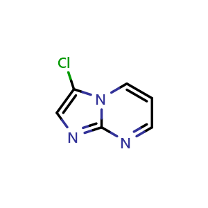 Chemical structure of 3-Chloroimidazo[1,2-a]pyrimidine , CAS 143696-95-1, AChemBlock Y222802