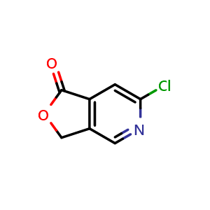 Chemical structure of 6-Chlorofuro[3,4-c]pyridin-1(3H)-one , CAS 1823366-46-6, AChemBlock Y222839