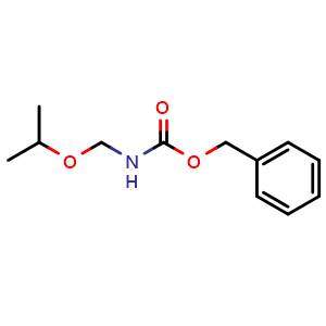 Chemical structure of Benzyl (isopropoxymethyl)carbamate , CAS 1122410-32-5, AChemBlock Y222855