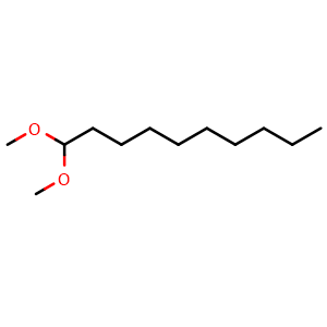 Chemical structure of 1,1-Dimethoxydecane , CAS 7779-41-1, AChemBlock Y222882
