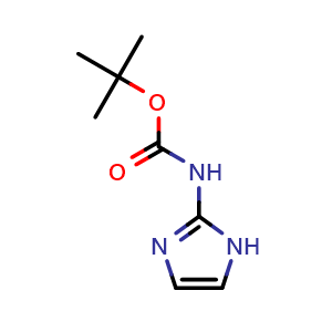 Chemical structure of tert-Butyl (1H-imidazol-2-yl)carbamate , CAS 1339778-72-1, AChemBlock Y222896