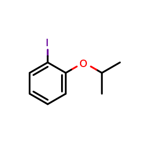 Chemical structure of 1-Iodo-2-isopropoxybenzene , CAS 857335-90-1, AChemBlock Y222913